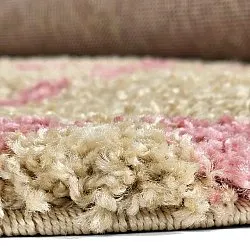 Round rugs - Tiznit (beige/pink)
