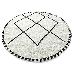 Round rugs - Tiznit (white/black)