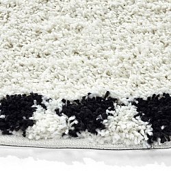 Round rugs - Tiznit (white/black)