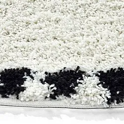 Round rugs - Tiznit (white/black)