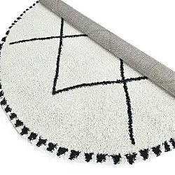 Round rugs - Tiznit (white/black)