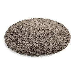 Round rug - Aliste Wool Shaggy (brown)