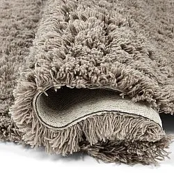 Round rug - Aliste Wool Shaggy (brown)