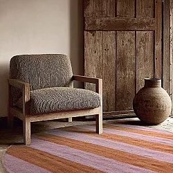 Round rug - Garine (orange/pink)