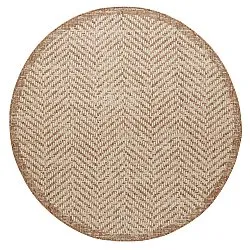 Round rug - Indoor/Outdoor Donora (brown)