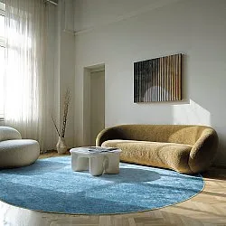 Round rug - Lynton (blue)