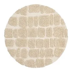 Round rug - Otranto Natural Cotton Shaggy (off-white)