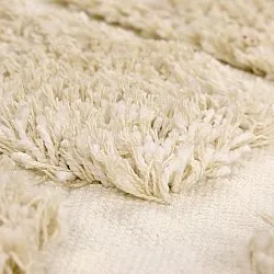 Round rug - Otranto Natural Cotton Shaggy (off-white)