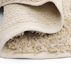 Round rug - Otranto Natural Cotton Shaggy (off-white)