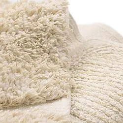 Round rug - Otranto Natural Cotton Shaggy (off-white)