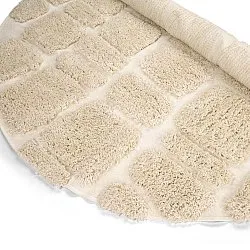 Round rug - Otranto Natural Cotton Shaggy (off-white)