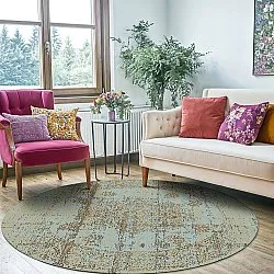 Round rug - Peking Royal (turquoise)