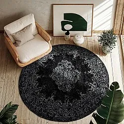 Round rug - Peking (black)