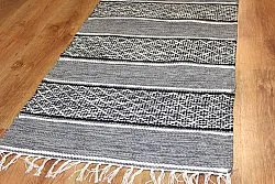 Rag rugs - Visby (black-white)