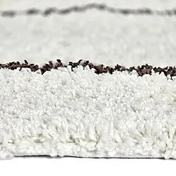 Shaggy rugs - Eze (white/brown)