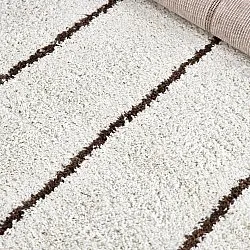 Shaggy rugs - Eze (white/brown)