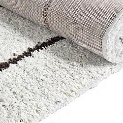 Shaggy rugs - Eze (white/brown)