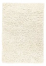 Shaggy rugs - Fassale Hand Woven Wool Shaggy (white)