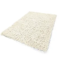 Shaggy rugs - Fassale Hand Woven Wool Shaggy (white)