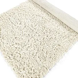 Shaggy rugs - Fassale Hand Woven Wool Shaggy (white)