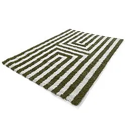 Shaggy rugs - Imilchil (white/green)