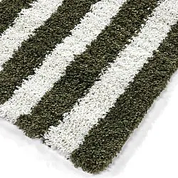 Shaggy rugs - Imilchil (white/green)