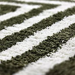 Shaggy rugs - Imilchil (white/green)