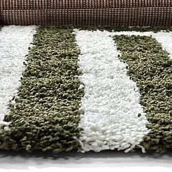 Shaggy rugs - Imilchil (white/green)