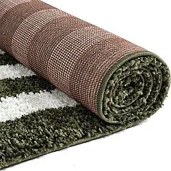 Shaggy rugs - Imilchil (white/green)
