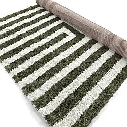 Shaggy rugs - Imilchil (white/green)