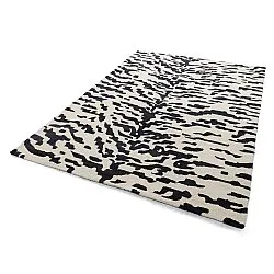 Shaggy rugs - Zebra Tufted Wool Premium (white/black)