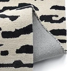 Shaggy rugs - Zebra Tufted Wool Premium (white/black)