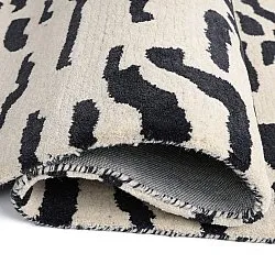 Shaggy rugs - Zebra Tufted Wool Premium (white/black)