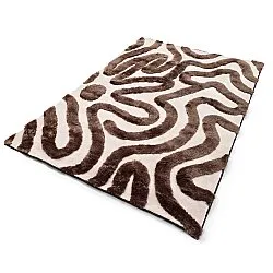 Shaggy rugs - Akaba (brown/light pink)