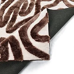 Shaggy rugs - Akaba (brown/light pink)