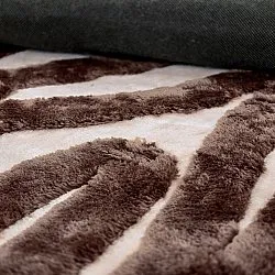 Shaggy rugs - Akaba (brown/light pink)