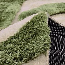 Shaggy rugs - Akaba (cream/green)
