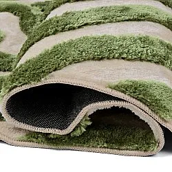 Shaggy rugs - Akaba (cream/green)