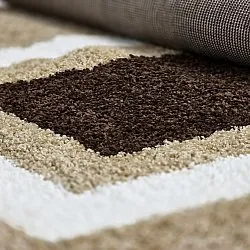 Shaggy rugs - Alsace (beige/white/brown)