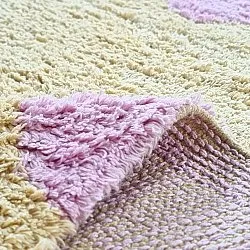Shaggy rugs - Amira Natural Cotton Shaggy (beige/purple)