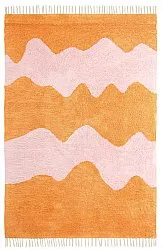 Shaggy rugs - Amira Natural Cotton Shaggy (orange/pink)