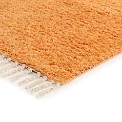 Shaggy rugs - Amira Natural Cotton Shaggy (orange/pink)