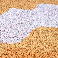 Shaggy rugs - Amira Natural Cotton Shaggy (orange/pink)
