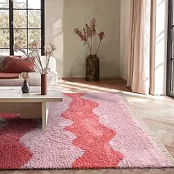 Shaggy rugs - Amira Natural Cotton Shaggy (pink)