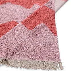 Shaggy rugs - Amira Natural Cotton Shaggy (pink)