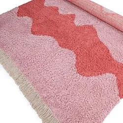 Shaggy rugs - Amira Natural Cotton Shaggy (pink)