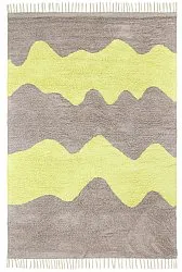 Shaggy rugs - Amira Natural Cotton Shaggy (taupe/yellow)