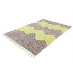 Shaggy rugs - Amira Natural Cotton Shaggy (taupe/yellow)