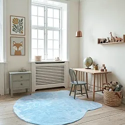 Children's Rug - Aranga Super Soft Cat (light blue)