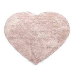 Children's Rug - Aranga Super Soft Heart (pink)